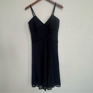 JS Collections Black Pleated Cocktail Party Formal Wedding Dress Women’s 8